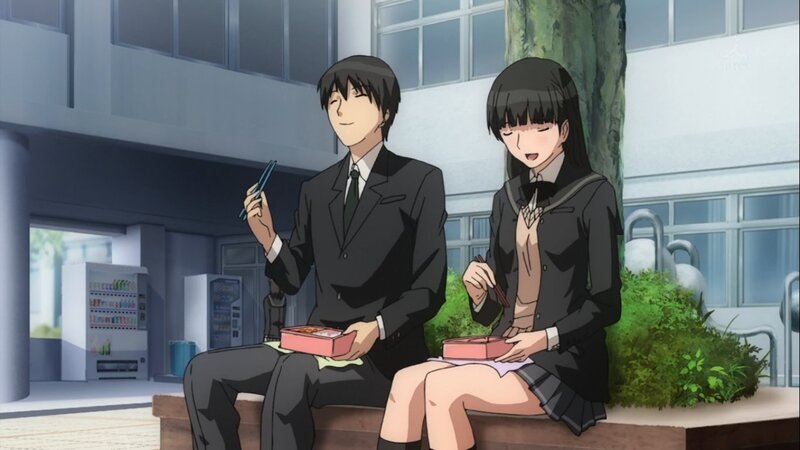 Two Students Eating Lunch