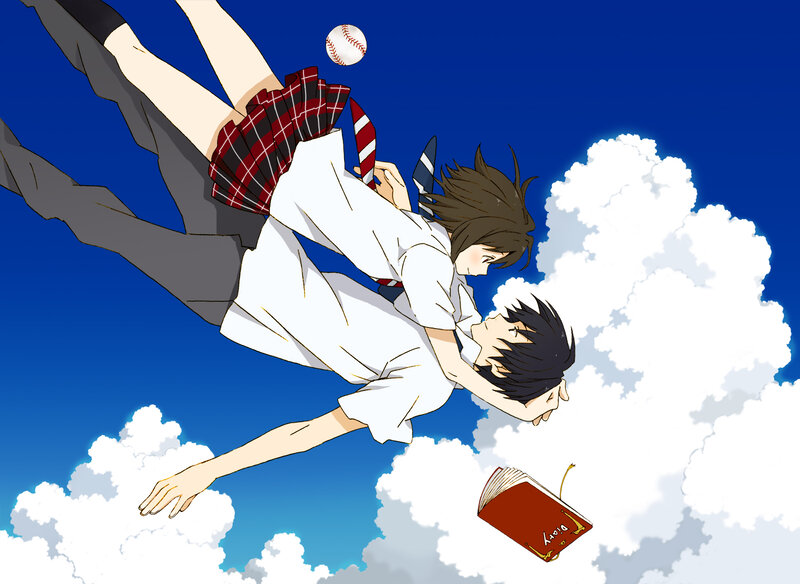 Two Students Falling