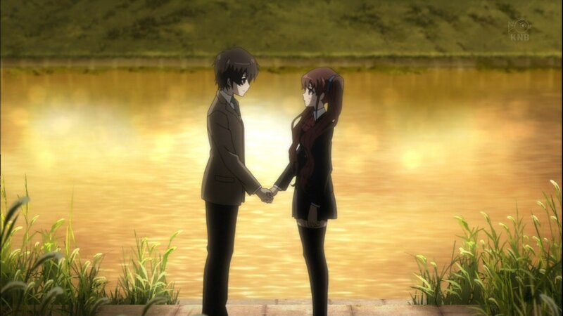 Two Students Holding Hands — Gold