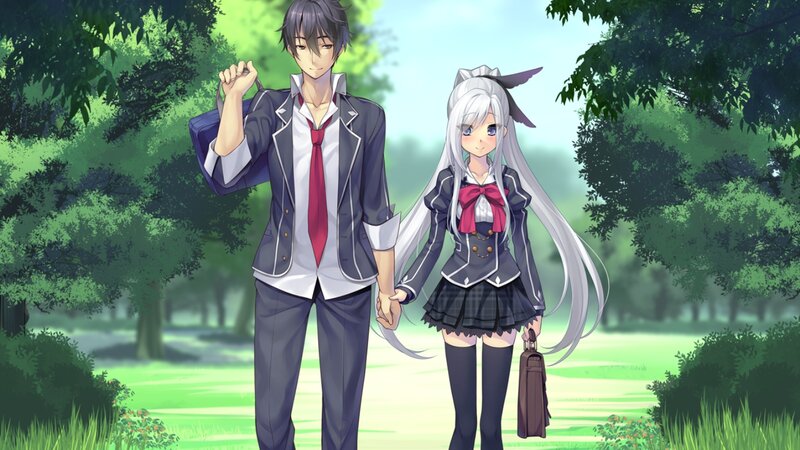 Two Students Holding Hands — Green