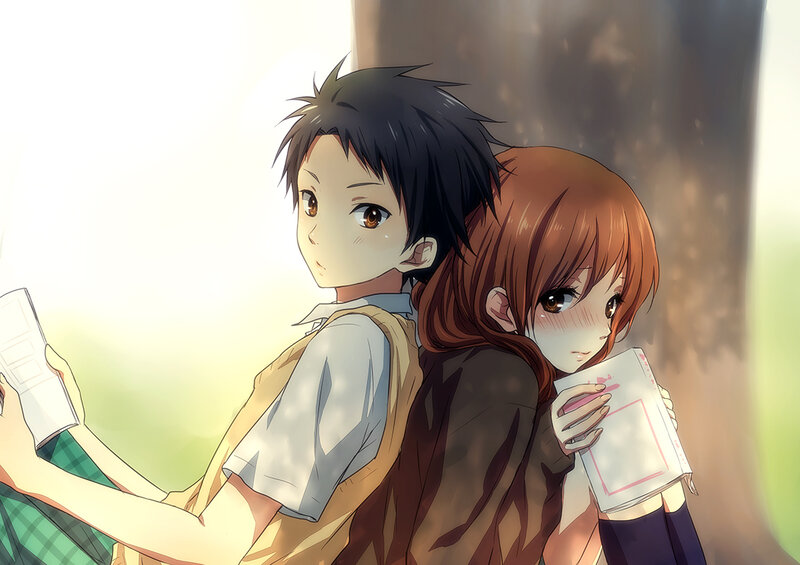 Two Students Hugging — Brown