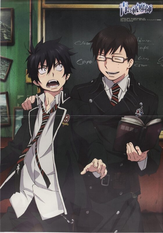 Two students in a classroom