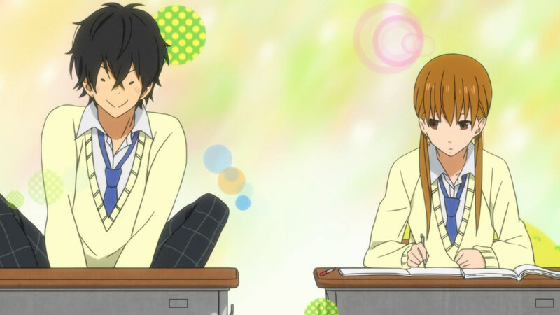 Two Students in Classroom — Yellow