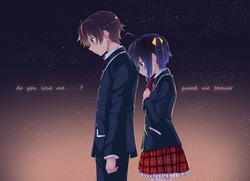 Two Students in School Uniforms — Dark Blue