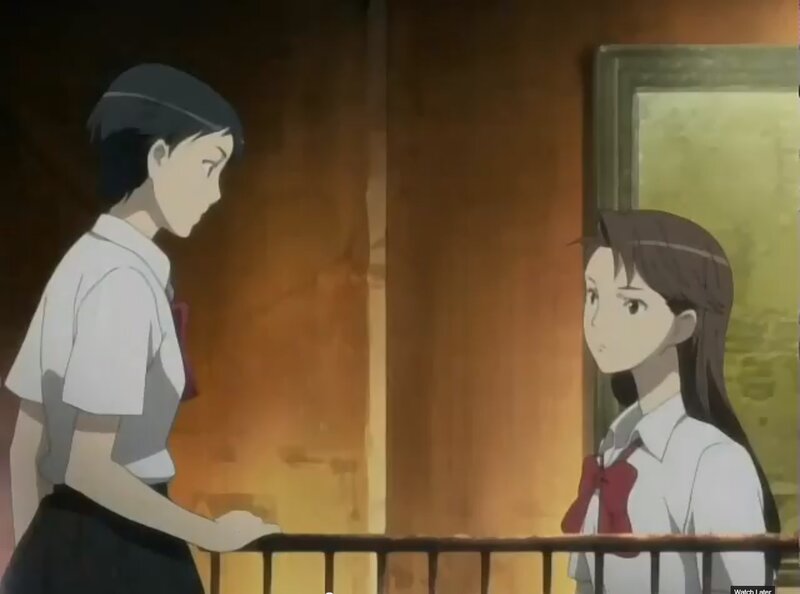 Two Students in Uniform — Brown
