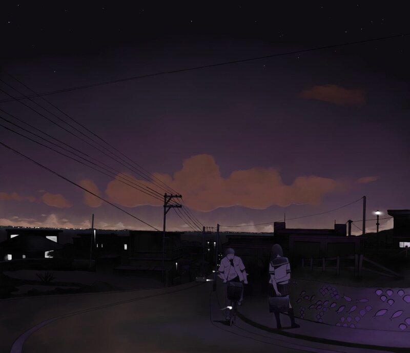 Two Students on a Street
