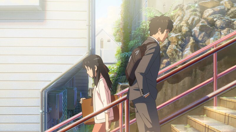 Two Students on Stairs