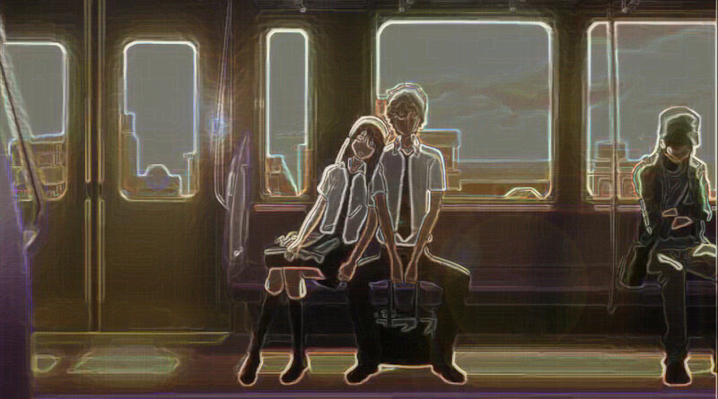 Two Students on Train