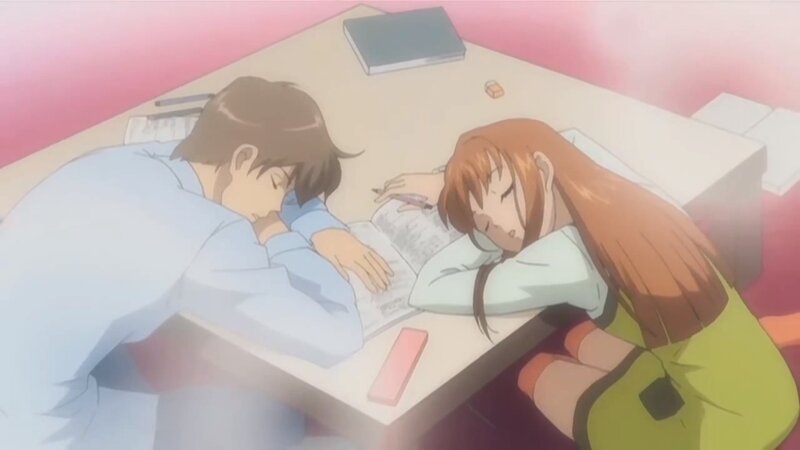 Two Students Sleeping