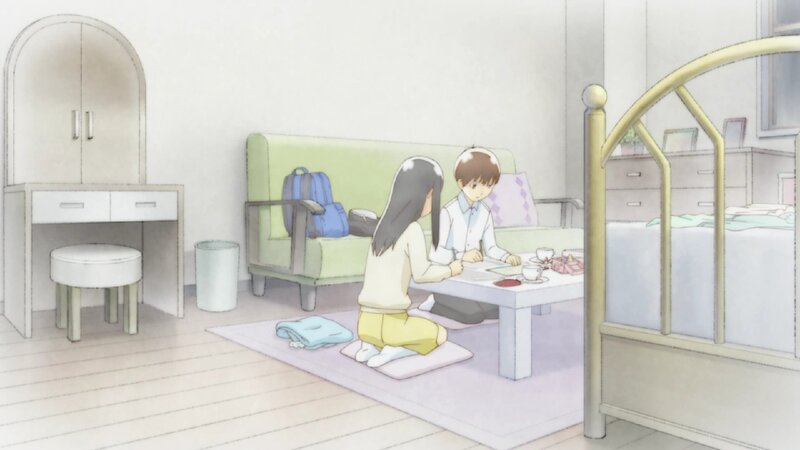 Two Students Studying — White
