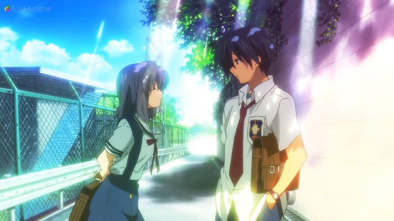 Two Students Talking — Blue