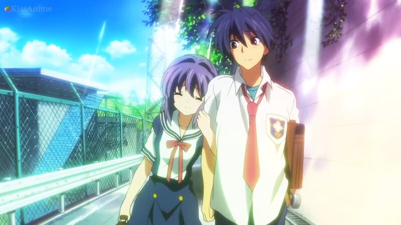 Two Students Walking — Blue
