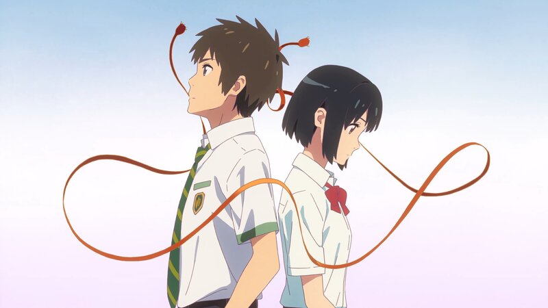 Two Students with Ribbons