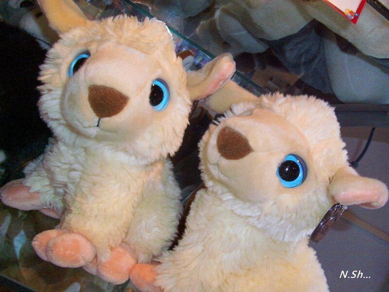 Two Stuffed Alpacas