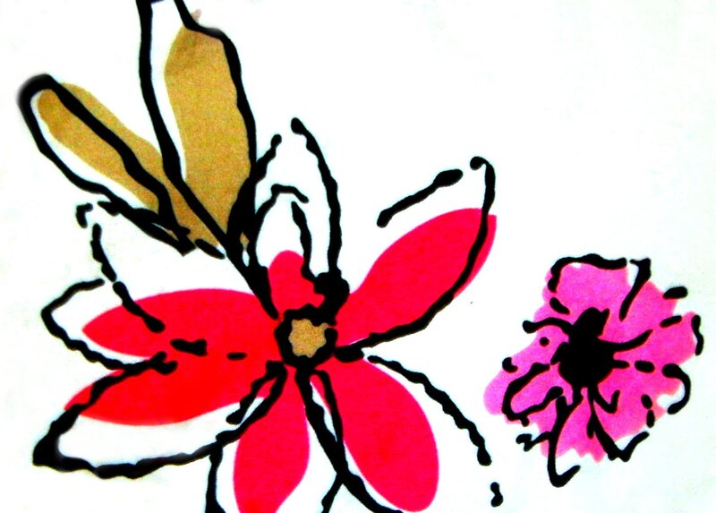 Two Stylized Flowers