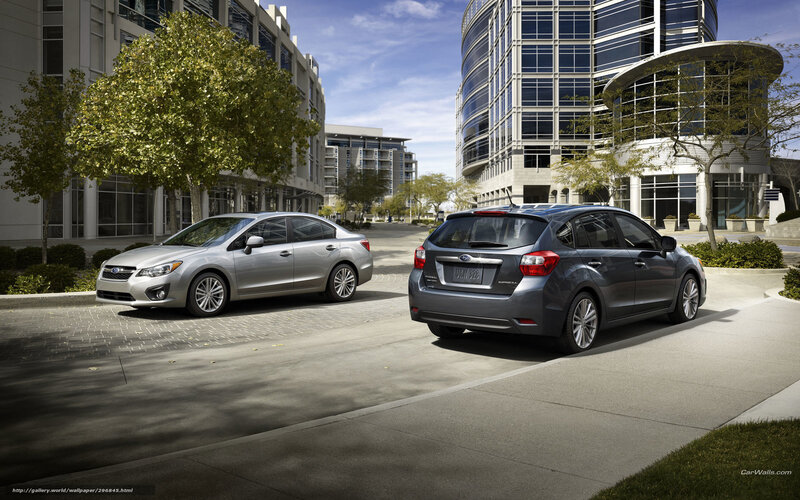 Two Subaru Cars