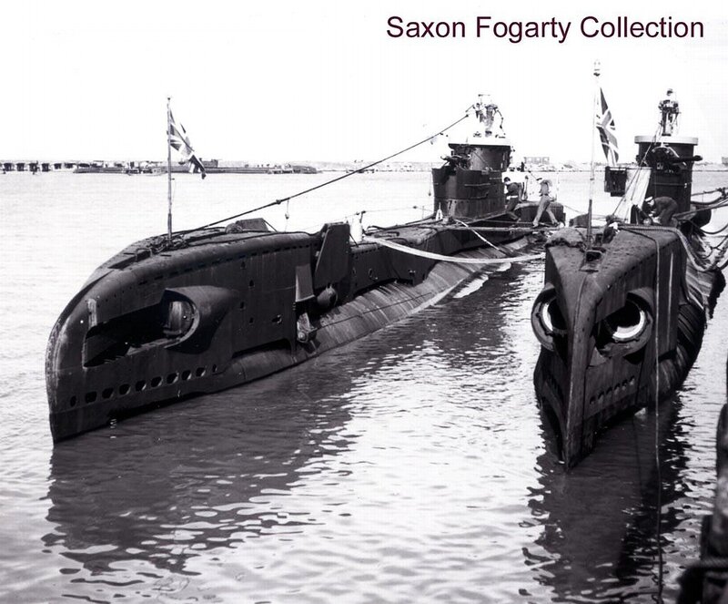Two Submarines in Water