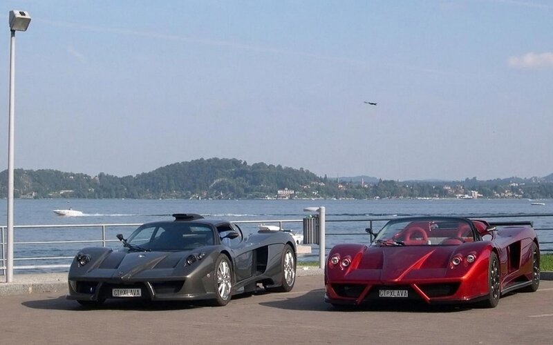 Two Supercars on a Pier