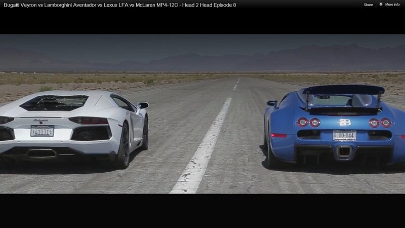 Two Supercars on a Road
