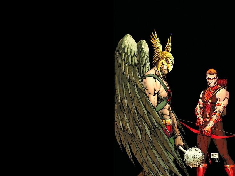 Two Superheroes Standing