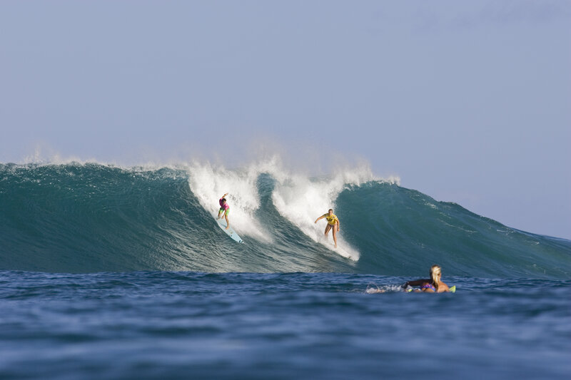 Two Surfers on Wave