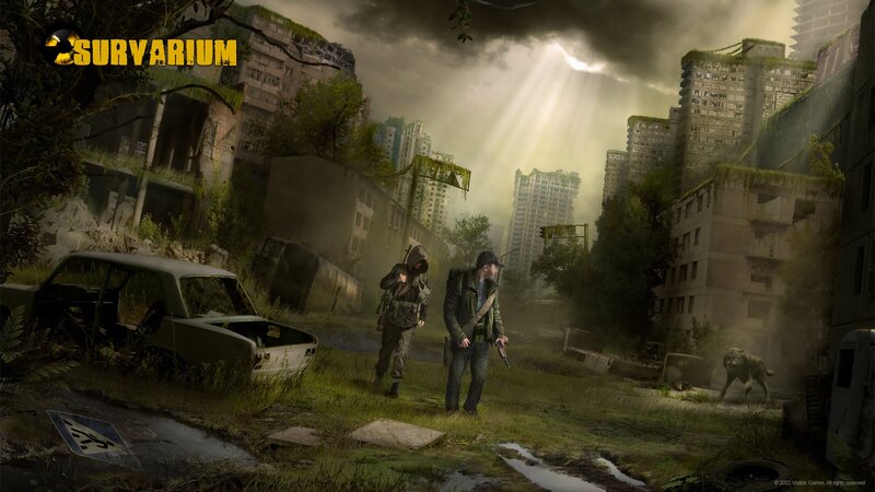 Two Survivors in Ruins — Green