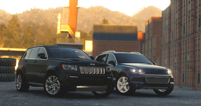 Two SUVs Parked