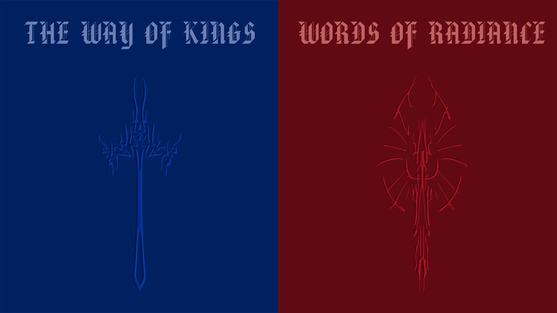 Two Swords on Colored Backgrounds