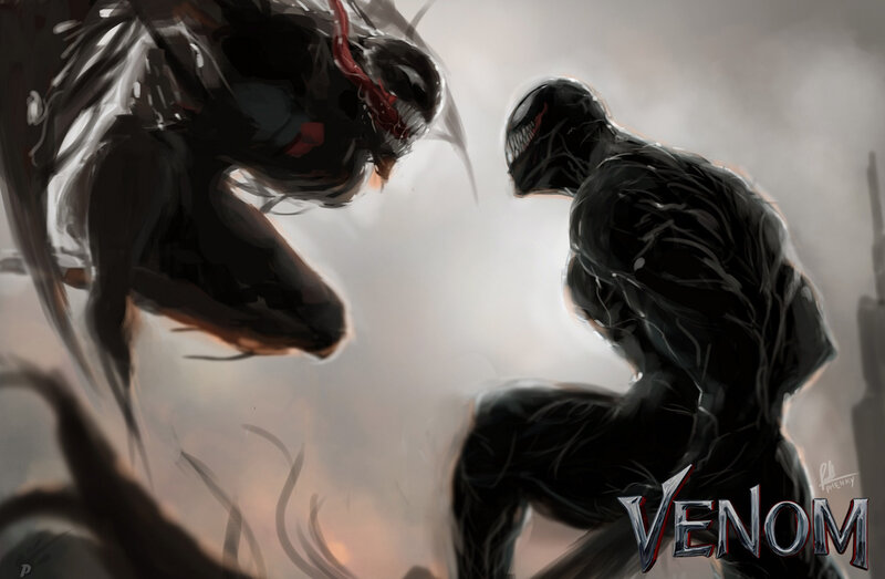 Two Symbiote Creatures — Black