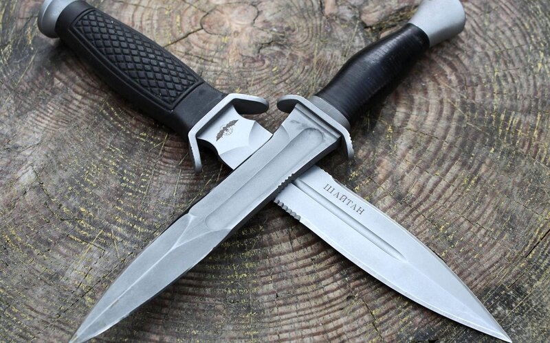 Two Tactical Knives — Gray, Neutral
