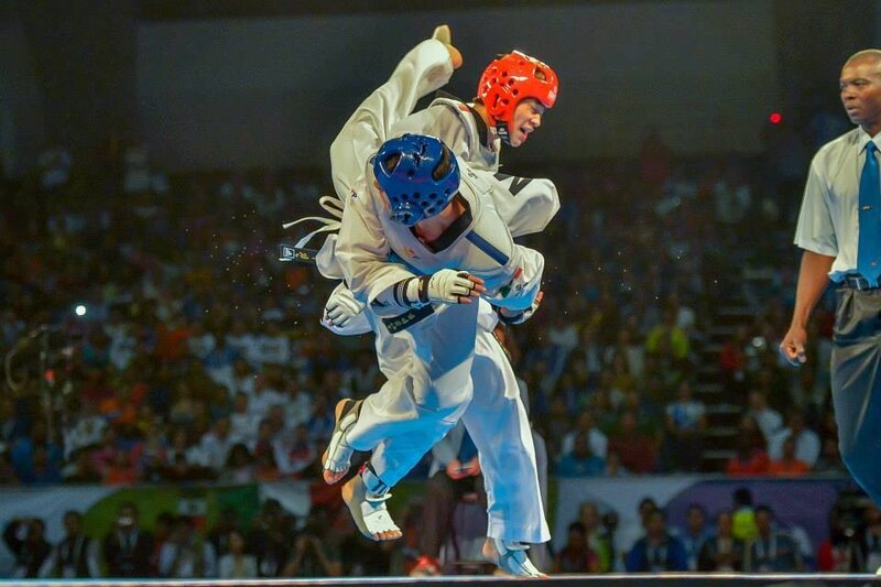 Two Taekwondo Athletes