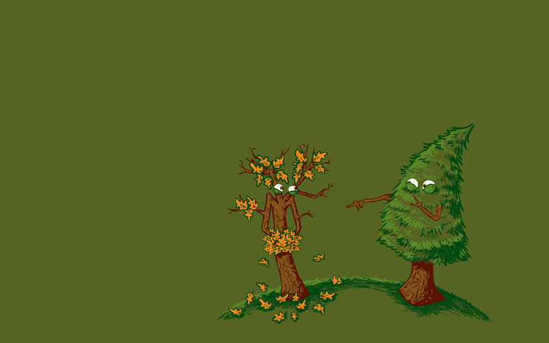 Two talking trees