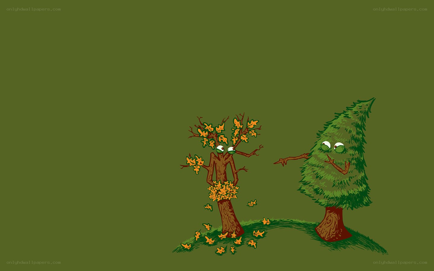 Two talking trees