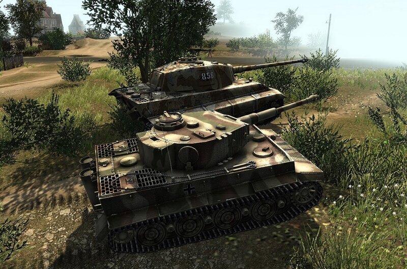 Two Tanks in Field