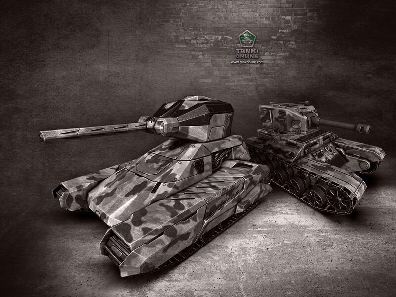 Two Tanks on Concrete