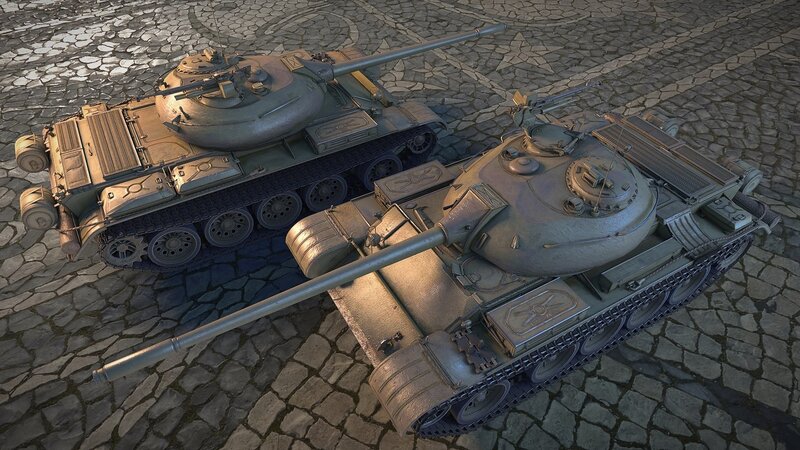 Two Tanks on Pavement — Gray