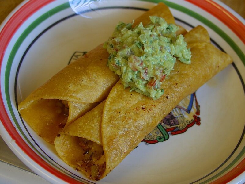 Two Taquitos with Guacamole