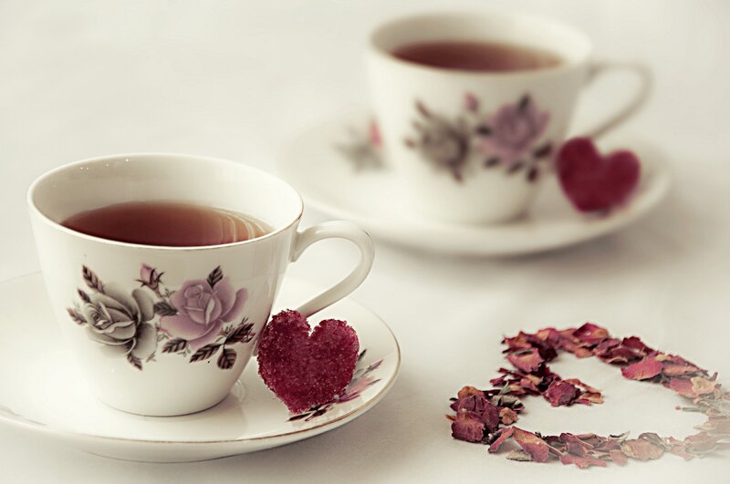 Two Teacups with Heart