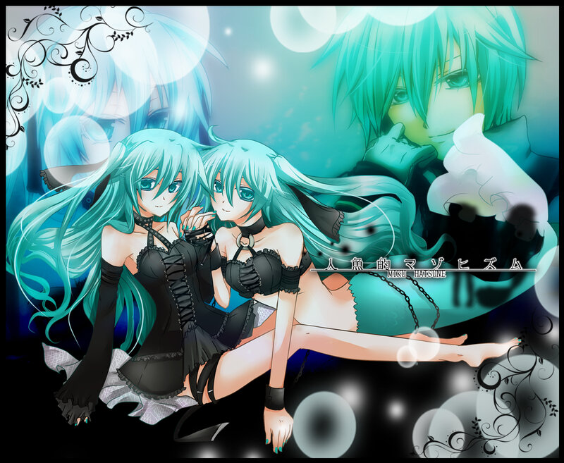 Two Teal-haired Girls