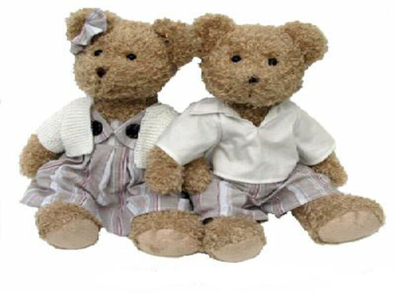 Two Teddy Bears — Brown, Calm, Photograph