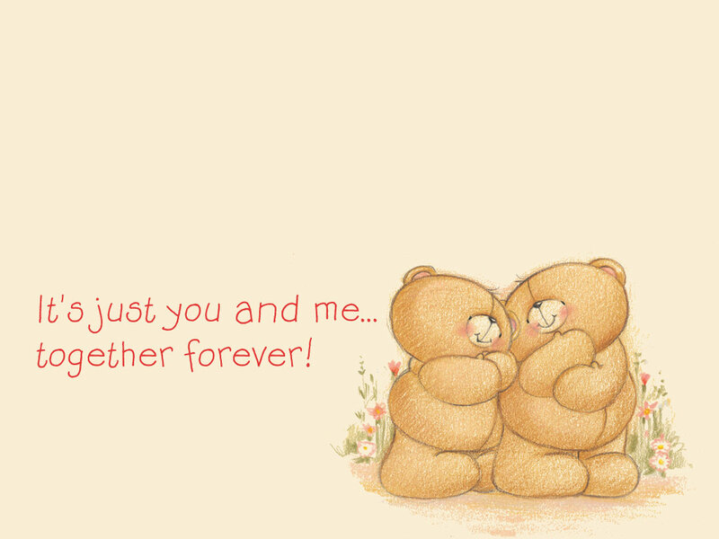 Two Teddy Bears Hugging — Beige, Sweet