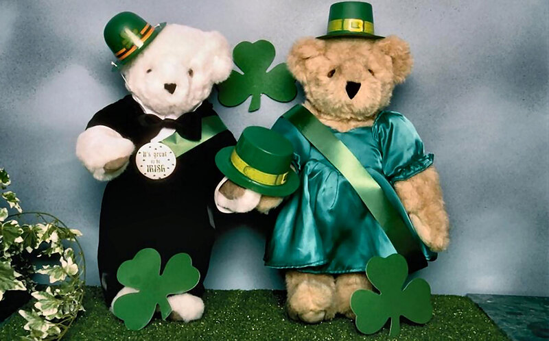 Two Teddy Bears in Costumes