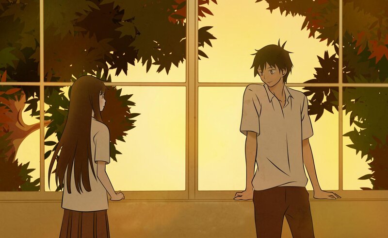 Two Teenagers by Window
