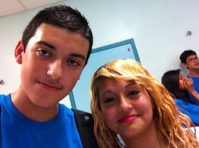 Two Teenagers in Classroom