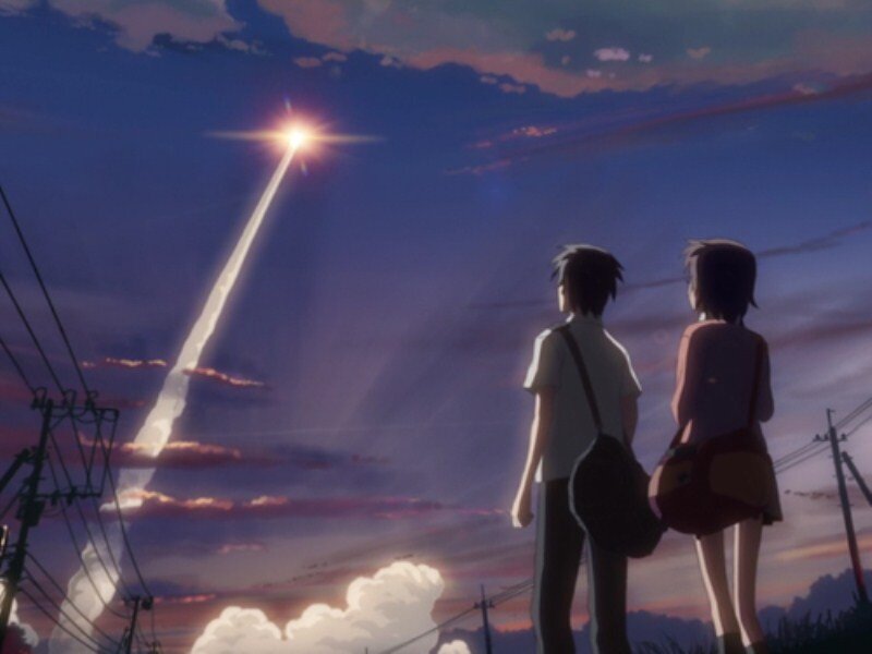 Two Teenagers Watching Meteor