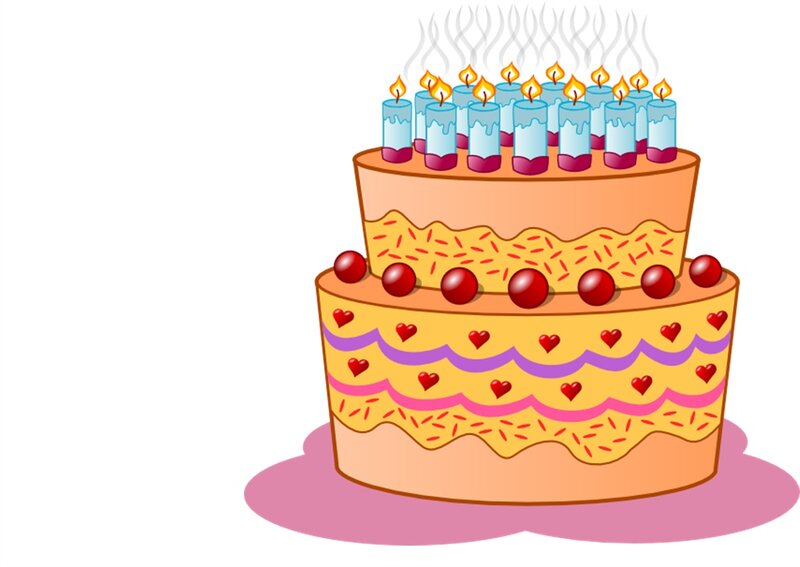 Two-tier Birthday Cake