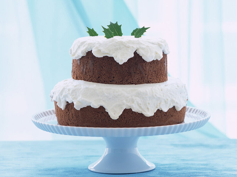 Two-tier Chocolate Cake — Brown