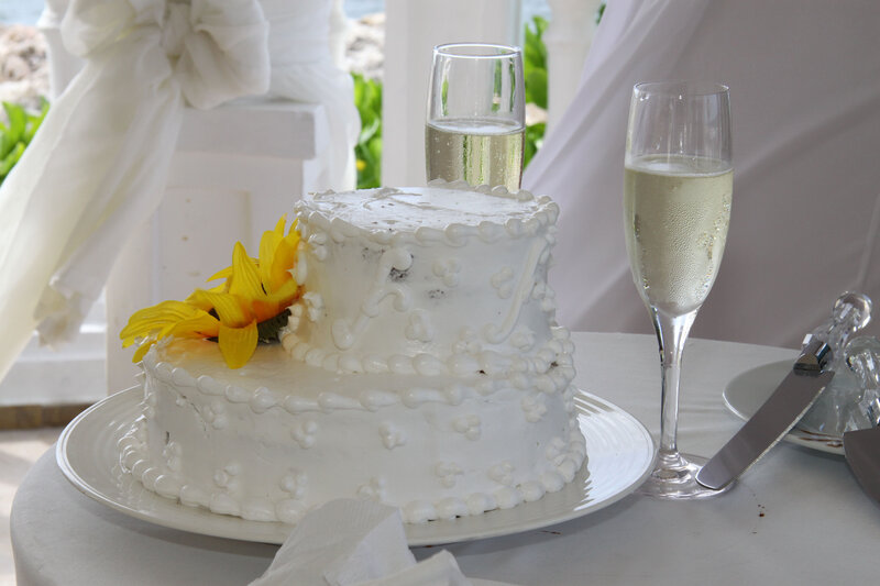 Two-tier Wedding Cake — White