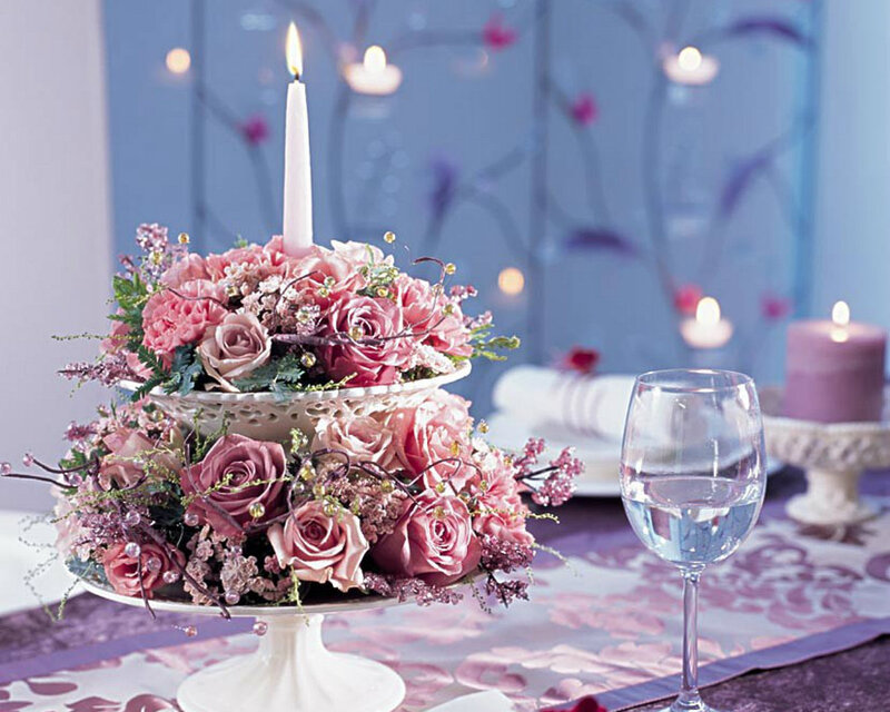 Two-tiered Floral Centerpiece