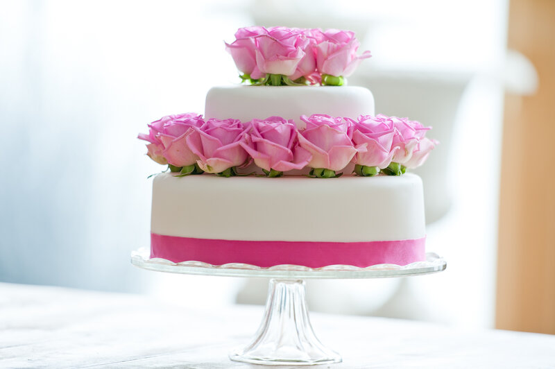 Two-tiered Wedding Cake